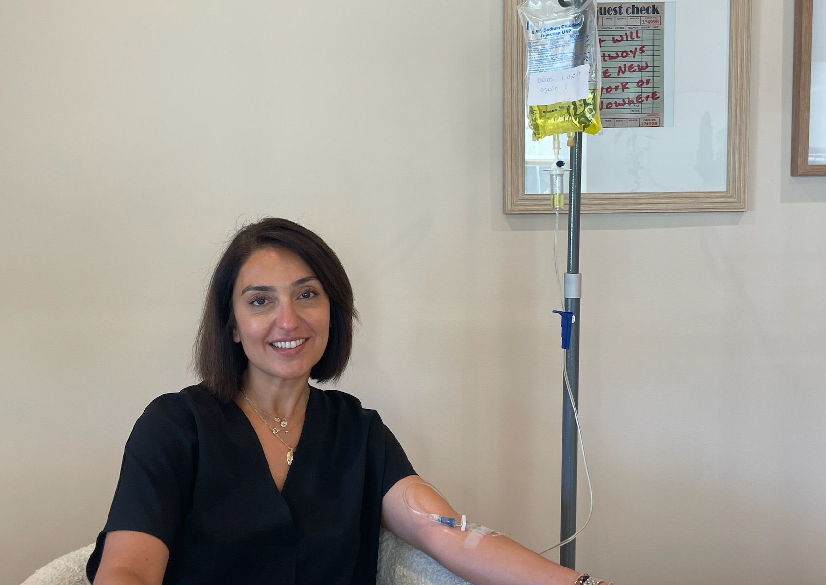 A patient receives NAD+ IV therapy in Westlake.